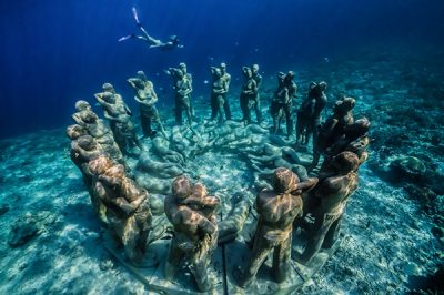 BASK Nest – Underwater Sculpture by world renowned Jason DeCaires Taylor